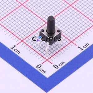 TC-1109-C-J Tactile Switch Through hole-4P,4.5x4.5mm Switch Single Pole Single Throw Round Button 2.6N Through Hole - Product Image 1