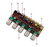 ZK-PRO1 papan kontrol nada Audio Preamplifier kelas atas untuk Bass Stereo dan Amplifier Treble JRC2068 papan PCB penguat daya
