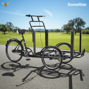 DomeRide Vélo à <span class=keywords><strong>3</strong></span> <span class=keywords><strong>roues</strong></span> professionnel personnalisé pour adultes avec cadre en acier et freins à disque, chariot de nourriture/collations, conception inversée - Product Image 1