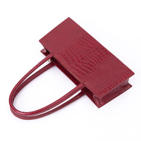 Sac à main sculptural en cuir végétalien sur mesure pour femme, style luxe discret, motif alligator, sac porté épaule, marque privée, fabricant d'origine