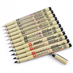 Stylo à <span class=keywords><strong>dessin</strong></span> architectural, stylo à <span class=keywords><strong>dessin</strong></span> à l'<span class=keywords><strong>aquarelle</strong></span>, stylo à pointe fine imperméable, stylo à gel peint à la main - Product Image 5