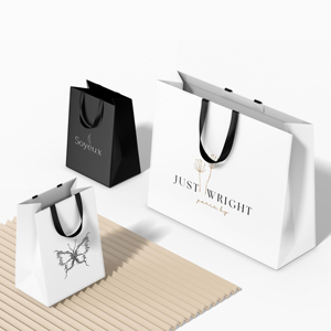 Bolsas de agradecimiento de papel Kraft beige personalizadas de primera calidad, bolsa de embalaje de regalo para ropa - Product Image 4