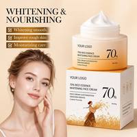 Crème Visage Blanchissante Personnalisable Glycérol Céramide Acide Hyaluronique Hydratation Profonde Réduction des Pores Anti-Rides