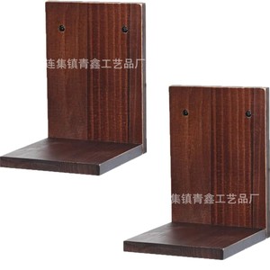 Qingxin Solid Wood Wall Mounted <b>Shelf</b> 1 Tier Screw Installed Storage <b>Rack</b> For Kitchen Living Room Bedroom Bathroom Display - Product Image 5