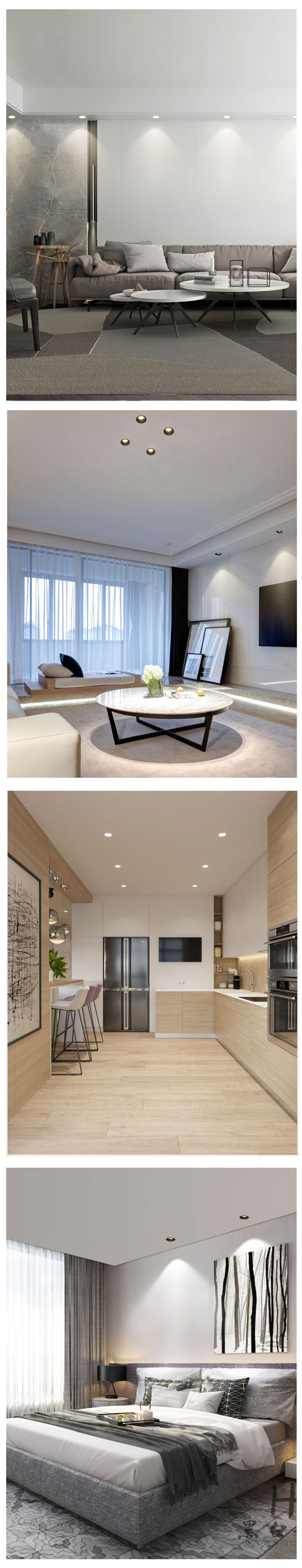Recessed Aluminium Black White Adjustable COB Spotlight