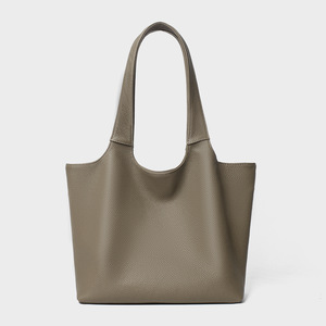 Sac fourre-tout grande capacité pour femme, forme carrée verticale, fermeture à boucle magnétique, gris éléphant, noir, sac à main classique décontracté pour tous les jours - Product Image 2