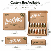 Boîte d'emballage de luxe en carton kraft pour abonnement de cadeaux gourmands avec plateau à 12 compartiments pour coffrets de café, d'épices et de fleurs séchées