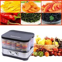 LCD Elektrische Voedseldroger met 5 Bakken voor Thuisgebruik, Fruitdroger en Kruidendroger, Beste Voedseldroger met Timer
