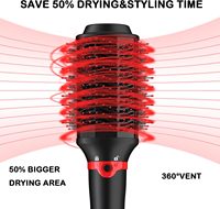 Sèche-cheveux professionnel ionique en plastique 1200W Ulelay Factory Wholesale, brosse à air chaud électrique, diffuseur, sèche-cheveux 1 étape
