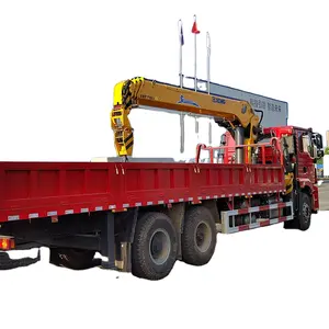 สินค้าใหม่มาถึงโรงงานที่มีชื่อเสียงการผลิตอย่างเป็นทางการ SQS300 25ton รถบรรทุกติดเครนใช้หนักหินต้นไม้ใหญ่ขนส่ง