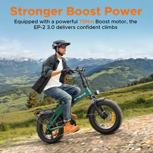 จักรยานเสือภูเขาไฟฟ้า Engwe EP-2 3.0 Boost แบตเตอรี่ลิเธียม 48V 13Ah มอเตอร์ 250W เบรกดิสก์ ยาง 20 นิ้ว กันน้ำ - Product Image 2