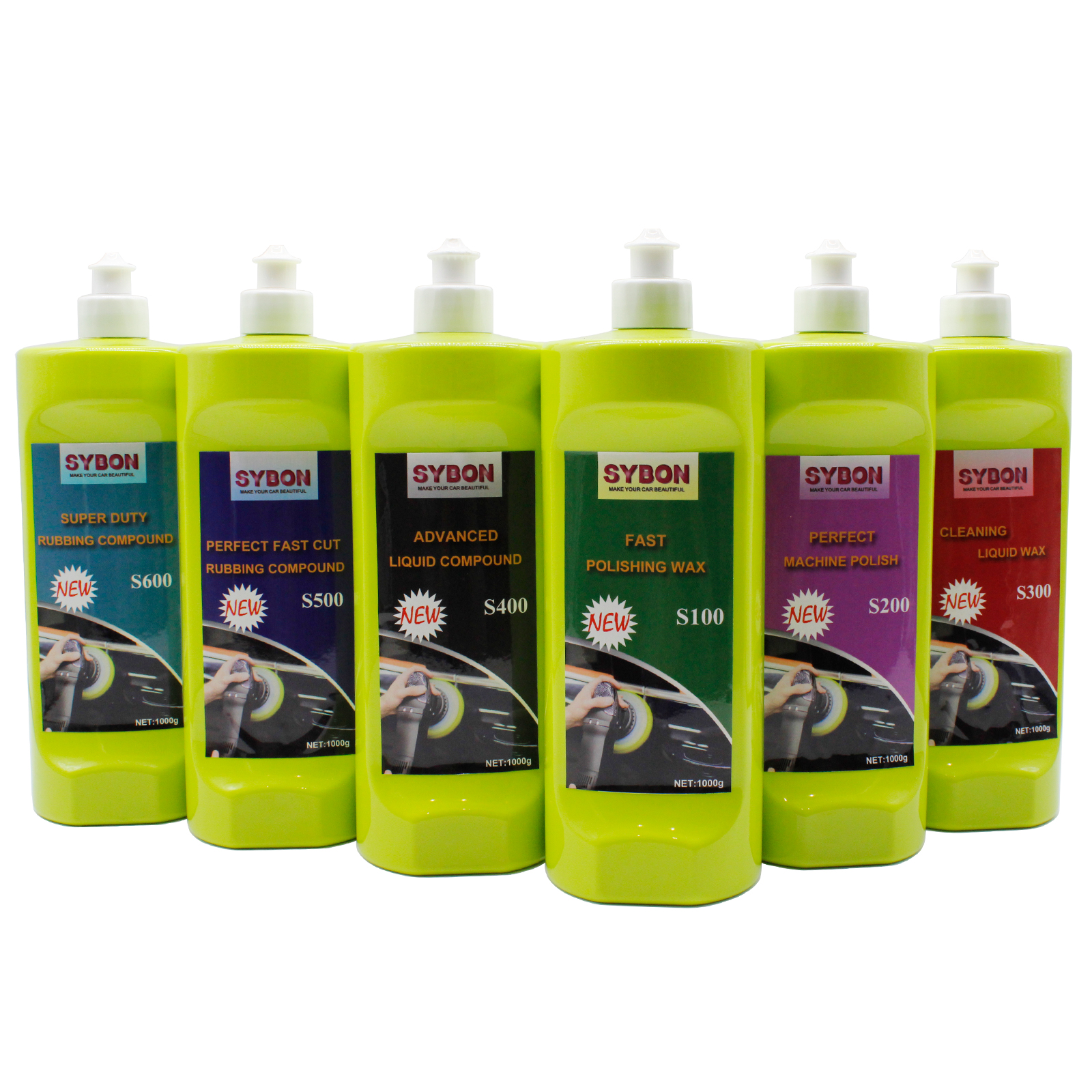 Sybon высококачественный полировальный воск, одноступенчатый Полировочный состав для автомобиля, удаление пыли