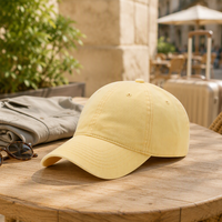 Casquette de baseball déstructurée délavée et vieillie à 6 panneaux, vintage, réglable avec boucle métallique, en sergé, décontractée, pour l'extérieur, unisexe