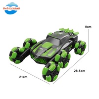 Voiture RC de course télécommandée à 6 roues, modèle drift, en plastique, pour enfants, double voiture RC de cascades pour l'extérieur, vente chaude