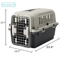 ישירה מכירת עיצוב פלסטיק צוהר חתול תחבורה תיבת כלב כלוב לחיות מחמד אוויר חינם תיבת ספק