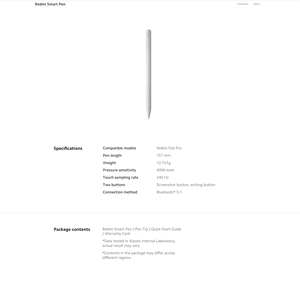 Lápiz Táctil Inspirado en Redmi, Lápiz Óptico Capacitivo Activo para Redmi Pad Pro 5G, Punta Reemplazable de Metal y Plástico para 5.1, 4096 Niveles - Product Image 2