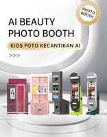 Kiosque photo beauté Cabine photo personnalisée à impression beauté instantanée
