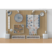 Machine de jeu interactive à balles pour aire de jeux intérieure, mur sensoriel, panneau mural de jeu avec tubes et balles, équipement de musée scientifique pour enfants