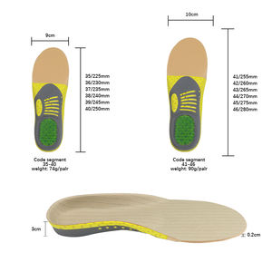 <span class=keywords><strong>Plantillas</strong></span> EVA personalizables y recortables con soporte de arco, amortiguación deportiva, a prueba de golpes, con inserciones de celda de aire tipo panal para zapatillas deportivas - Product Image 3