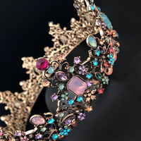 Couronne Baroque, diadème de mariée coréenne, accessoires de cheveux, fleurs de mariage, couronne de cerceau pour mariée