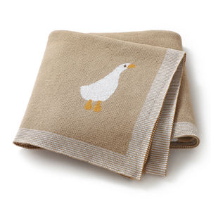 Fabricante Confiable de Mantas para Bebés |   Mantas de Bebé Tejidas Premium con Diseño de Ganso de Dibujos Animados - <span class=keywords><strong>Precio</strong></span> de Fábrica y Alta Calidad - Product Image 3