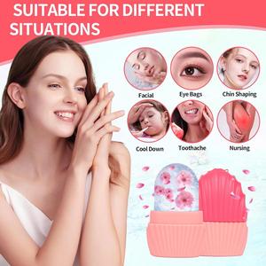 Face and Eye Massager <b>Silicone</b> Ice Roller - Skincare Ice Roller Globes Facial Beauty Ice Roller Skin Care <b>Tools</b> - Product Image 5