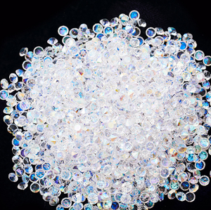 Confettis transparents en résine acrylique diamantée de 1000 g, 3 mm et 4 mm, pour la décoration de mariage, confettis de table, <span class=keywords><strong>perles</strong></span> à disperser - Product Image 3