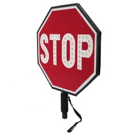 Panneaux de signalisation LED portables de 18 pouces et palettes de signalisation LED Stop/Slow