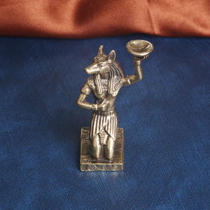 Estatua de Anubis de Bronce Egipcio ESD01, Figura de un Dios del Más Allá del Antiguo Egipto, Decoración para el Hogar, Arte y Artesanía - Product Image 1