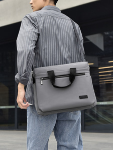 Sac pour ordinateur portable en polyester imperméable Oxford, sac bandoulière pour affaires, décontracté, grande capacité, voyage, étudiants, multifonctionnel - Product Image 5