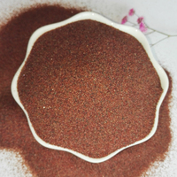 Sable de grenat rouge LM Red Rock 60/80/100 Mesh, abrasif jet d'eau tout-en-un pour métal, verre et pierre, faible teneur en poussière