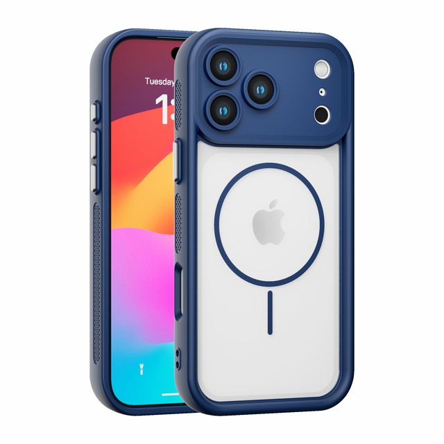 Premium Luxury Anti-drop and Shockproof Magnetic TPU PC Phone Case for iPhone 17 16 15 14 Pro Max