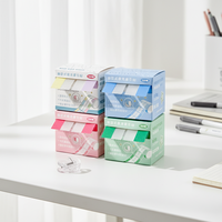 Blocs-notes adhésifs transparents imprimés dégradés colorés, design à tirer, autocollants décoratifs, onglets adhésifs