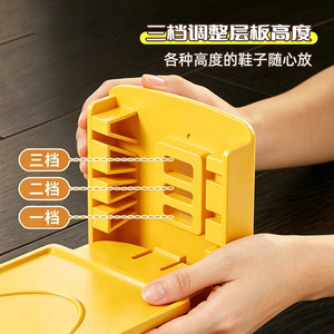 Zapatero estilo bloques de doble capa, ajustable, que ahorra espacio, para zapatillas, botas, tacones altos, para sala de estar, entrada, balcón, armario - Product Image 4