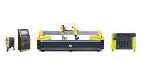 YUANLI Nouvelle Conception Machine de Découpe à Jet d'Eau Multifonctionnelle Métal Pierre Verre Caoutchouc Mousse CNC 3D 5 Axes