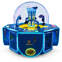 Machine à griffes robotisée commerciale colorée, à monnayeur, multijoueur, avec jeu de récompenses