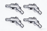 Ensemble de connecteurs de treillis coniques en aluminium avec goupilles et clips de sécurité pour système de treillis d'éclairage de scène F34 de 290 mm, connexion rapide