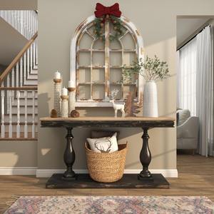 Cesta de Almacenamiento Redonda de Seagrass Tejida a Mano de 18x17x17 Pulgadas con Asas de Anillo, Estilo Contemporáneo, Organizador de Cocina y Ropa - Product Image 5