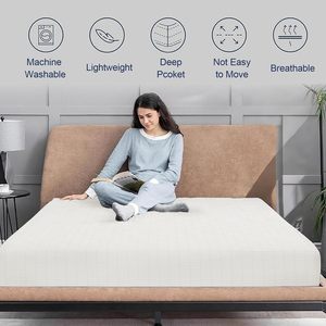 Earthing Conductive 90% algodón + 10% Silver Grounding Sábana bajera Solución de sueño saludable natural, Grounding Bed Cover - Product Image 6