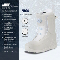Nouvelles Bottes de Ski Unisexe en Tissu SBR Épaissi pour Sports d'Hiver Extérieurs, Imperméables, Chaudes, Stables et Antidérapantes
