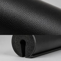 Coussin de protection pour haltères, coussin en mousse pour les épaules et le cou avec revêtement en cuir grainé pour les squats et les soulevés de hanches