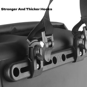 SAHOO Volledig waterdichte fietstas met enkele fietstas, 20L, verstelbare capaciteit, PVC bagagedragertas met schouderriem, stabiele bevestiging - Product Image 6