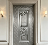 Panneau de porte texturé et gaufré, fourniture directe d'usine, vente en gros pour projets, plaque de porte décorative
