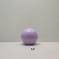 Bocaux à crème pour le visage en forme de boule de 50 g, design spécial, en plastique, pour masque pour les lèvres, contenants d'emballage cosmétique