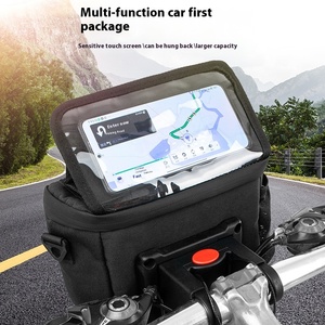 Sac <span class=keywords><strong>de</strong></span> guidon E-Bike Scooter panier avant Pack avec écran tactile support pour téléphone pochette <span class=keywords><strong>de</strong></span> <span class=keywords><strong>rangement</strong></span> pour vélo route vtt sacs - Product Image 4