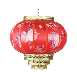 Linterna Roja tradicional de Año nuevo, China, impermeable, al aire libre, oferta, 2021