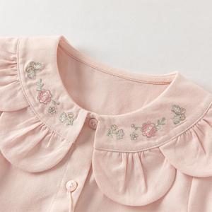 Camisa Infantil DB1260245 DAVE BELLA, Primavera, para Niñas, Moda, <span class=keywords><strong>Blanca</strong></span>, Algodón Puro, Casual, Linda, Dulce, Manga Larga, <span class=keywords><strong>Blusa</strong></span> Rosa - Product Image 3
