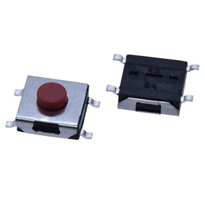 Multi-specification Height 6.2*6.2mm Momentary Tact <strong>Switch</strong> 4 Pin SMT Temperature Resistant Tactile <strong>Push</strong> <strong>Button</strong> <strong>Switch</strong> - Product Image 1