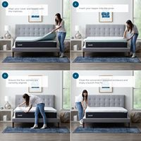 3 Zoll dicke weiche und atmungsaktive maschinen wasch bare Gel Memory Foam Matratze Topper Cover Kunden spezifische Größen Single Queen King