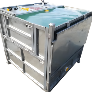 लॉजिस्टिक भंडारण परिवहन गैल्वेनाइज्ड भारी शुल्क ढहने योग्य धातु केटों - Product Image 5